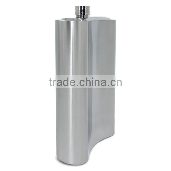 178oz Stainless Steel Hip Flasks Laser Welding Mirror Flask With Leather Package photo-3