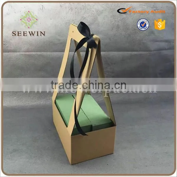 Gift Packing Usage Brown Kraft Paper Bag and Flower Pot Price photo-6