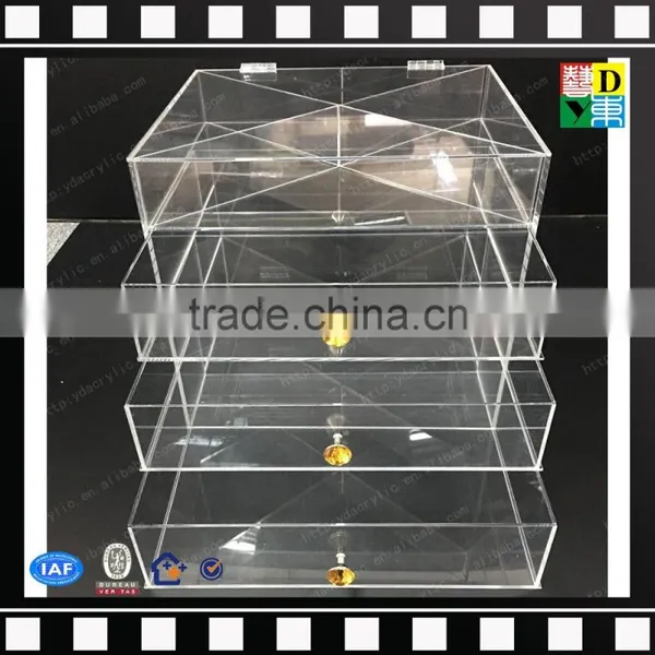 2016 Handmade Acrylic Makeup Organizer ,plexiglass Display Box,luite Drawer Box photo-4