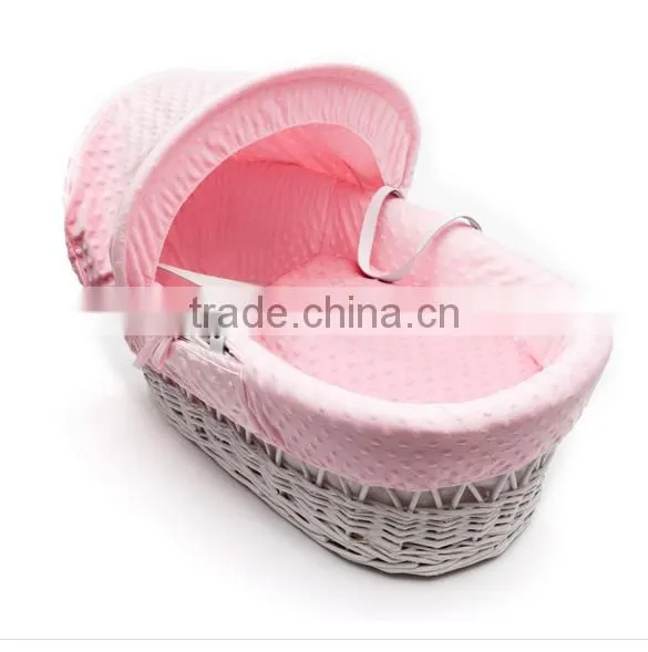 New Design Handmade Comfortable Baby Wicker Moses Basket photo-2
