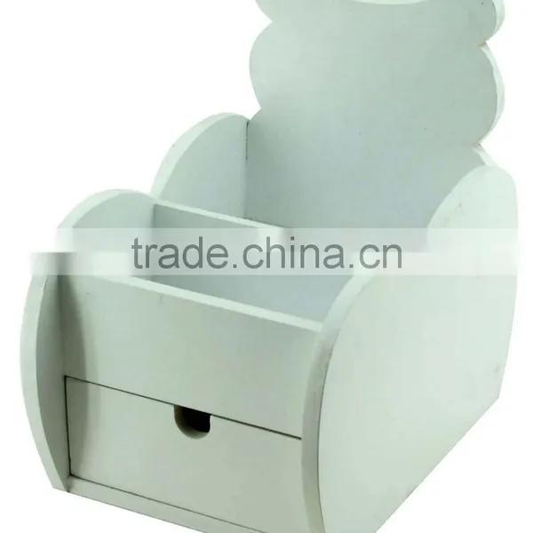 Cute MDF Surface Painting Open Top Wooden Jewelry Box photo-2