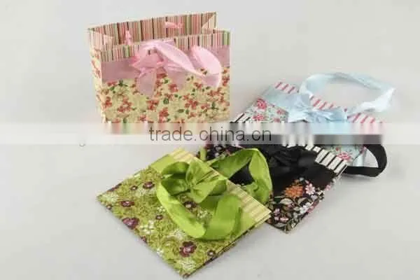 Flower Design Foldable Gift Bag With Bowknot/ Shopping Bag photo-2