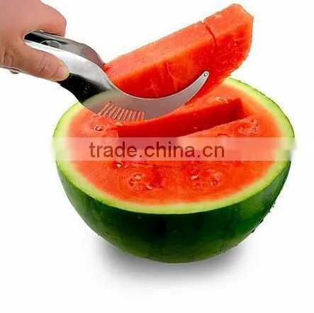 Wholesale Stainless Steel Water Melon Cutter Water Melon Slicer Cantaloupe Cutter photo-4