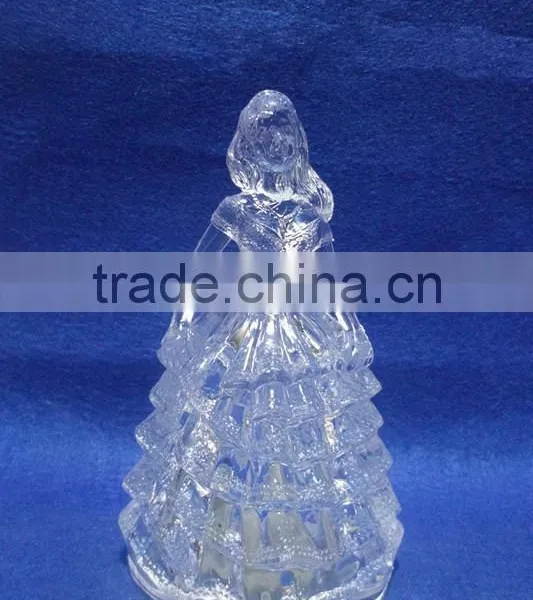 Clear Acrylic Manufacturer LED Flashing Bride in Wedding Dresses Decorations Gift photo-6