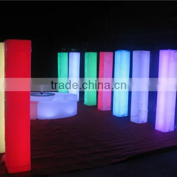 Flashionable Color Changing Rechargeable Battery Event Decoration Led Column photo-4