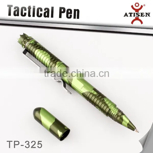 Tactical Pen Crown Tip Screw Cap in Camo Color Protection in Hand photo-3