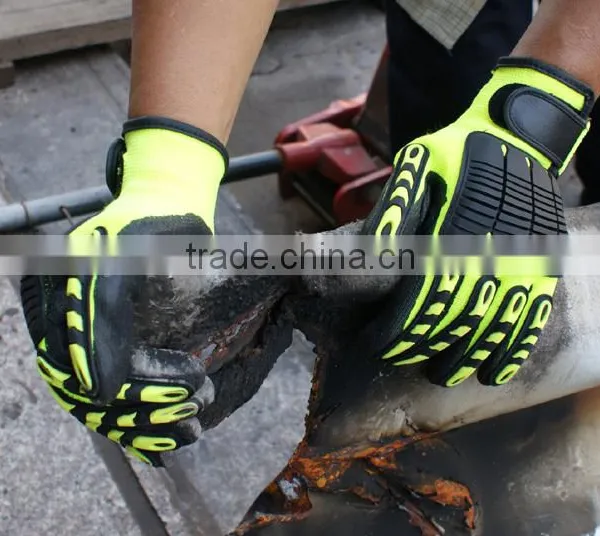 TPR Gloves, Nitrile Sandy Finish Gloves,Impact Resistant TPR Glove photo-2