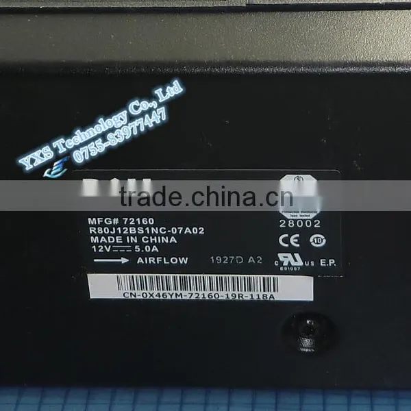 R80J12BS1NC-07A02 72160 12V 5.0A P/N: X46YM REV.A00 Server Fans photo-2