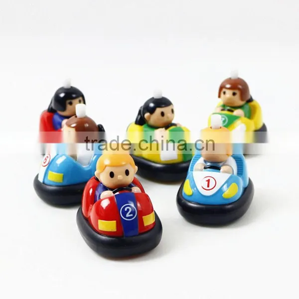 OEM Custom Kids Mini Plastic Pull Back Bumper Car Toys 2016