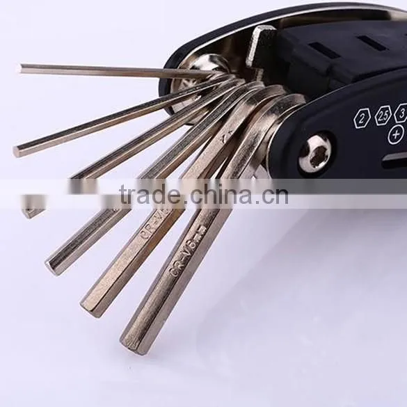 15 in 1 Bicycle Bike Multi Repair Tools Sets Spoke Wrench Screwdriver Kit photo-6