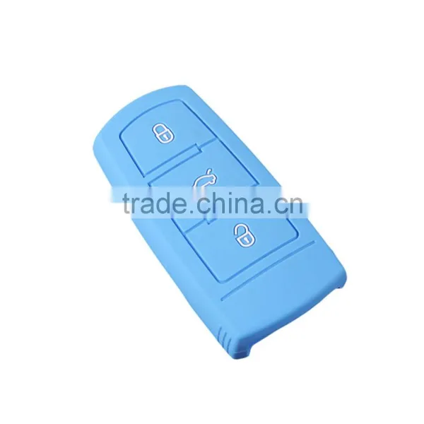 Hot Selling Custom Silicone Car Key Cover Flip Remote Key Case for VW With 3 Buttons photo-6