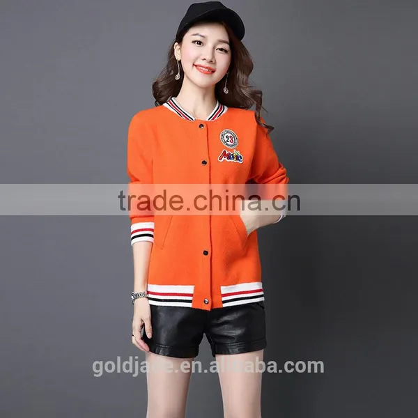 New Fashional Wholesale Blank Softshell Ski Jacket Womens Cotton Baseball Jacket photo-2