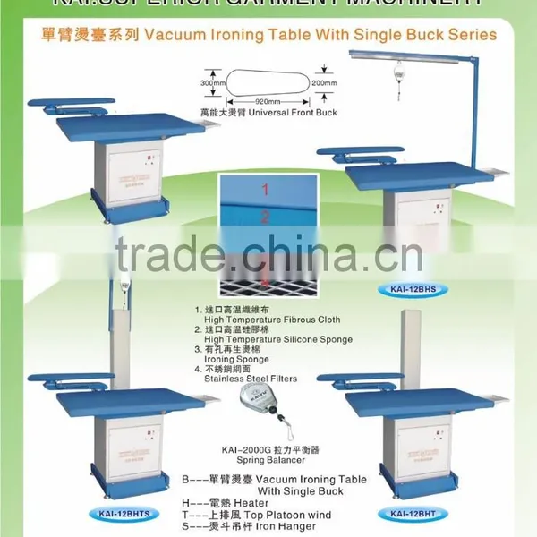 KAI-CHT Industrial Garment Vacuum Ironing Table With Double Bucks photo-2