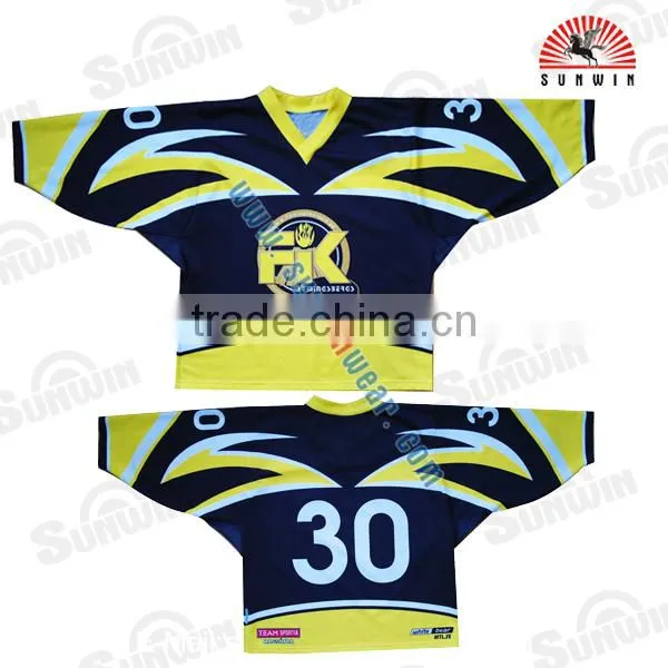 Custom-made Sublimation Printed Polyester Ice Hockey Jersey Wholesale photo-4