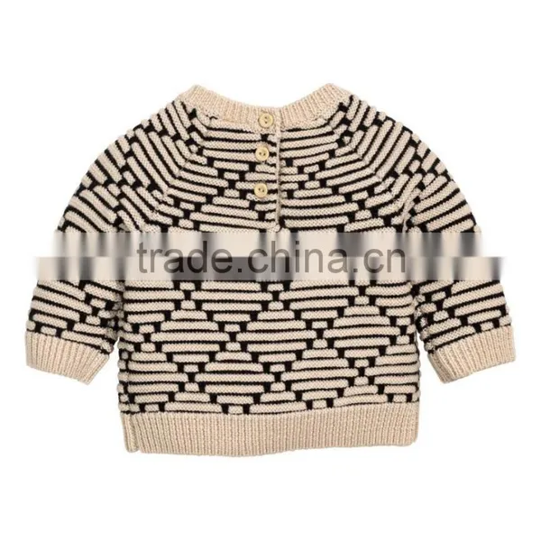 Soft Wool Round Collar Cardigan Sweater for Children Knitwear 2017 photo-2