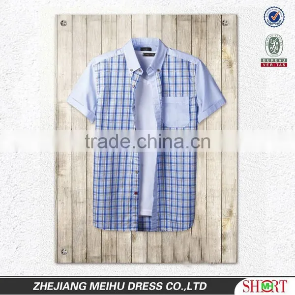 Comfortable Style 2016 Plaid Short Sleeve Casual Shirt for Men photo-2