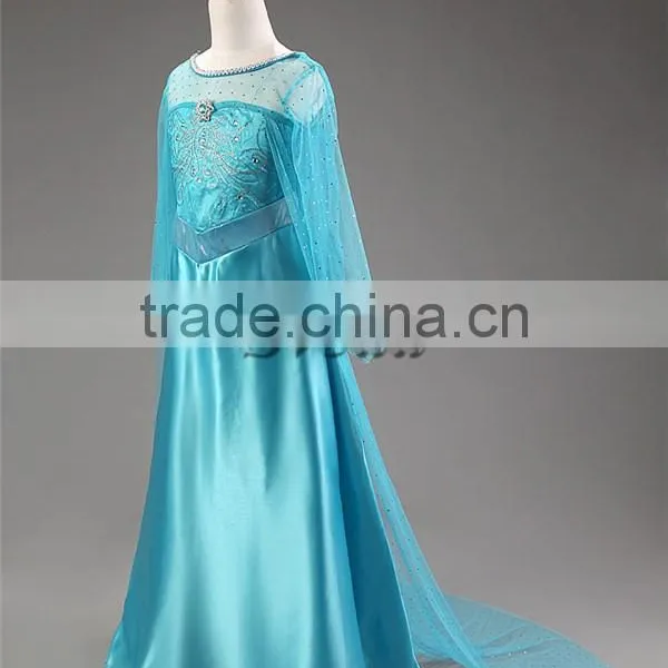 (Hot Sell) Frozen Girl Dress Mullet Dress for Chirldren Summer Dress One-piece Beautiful Wedding Dress photo-2