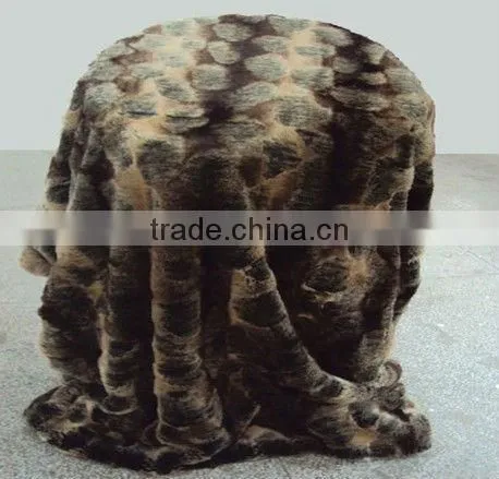 Long Pile Faux Fur Blanket