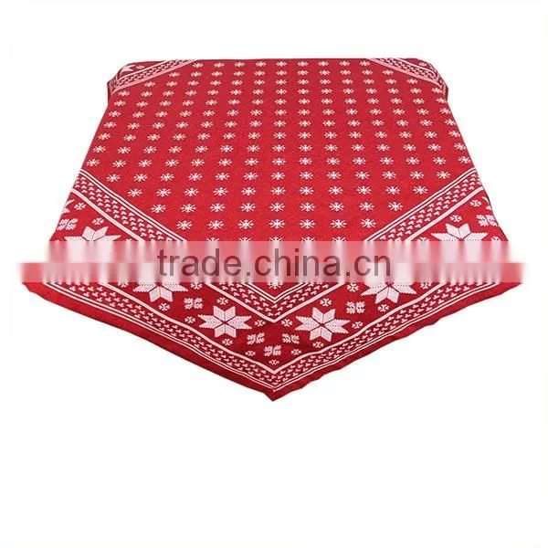 36" Square Hot Sale Polyester Printed Wedding Table Cloth photo-4