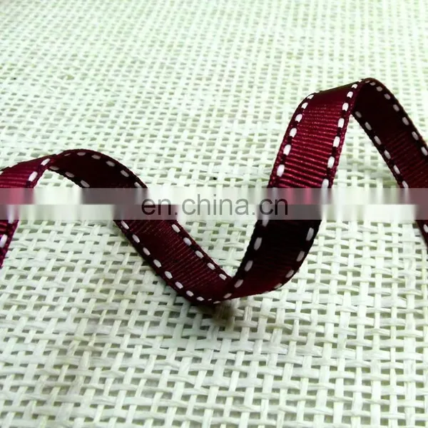 Various Colours 1cm Saddle Stitch Grosgrain Ribbon photo-5