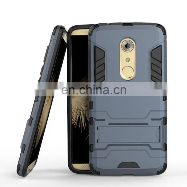 Detachable 2 in 1 With Stand Hybrid Hard PC + Black TPU Back Cover Case for ZTE Axon 7 photo-2