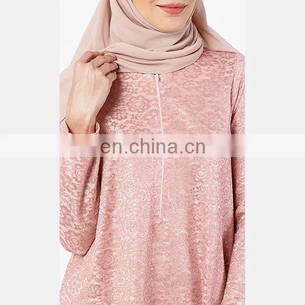 OEM Service Custom Muslim Dress 2016 Latest Fashion Lace Design Baju Kurung Modern photo-5