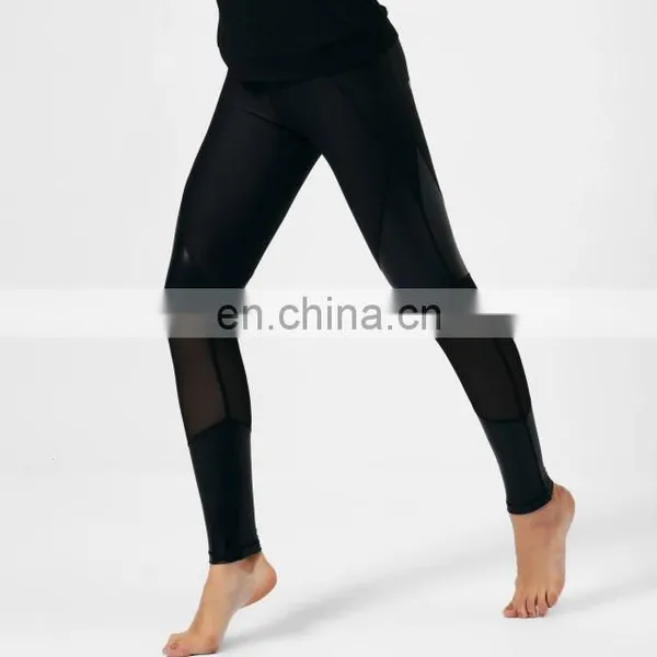 Womens Sports Wear 2016 Mesh Stitching Hot Transfer Prints New Arrival Compression Sexy Yoga Pants for All Ages Manufacture photo-3