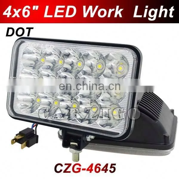 NEW HOT DOT 4X6" CZG-4645 Good Quality Most Bright H/L Dural Beam 45w LED Head Light From Carzigo Factory photo-2