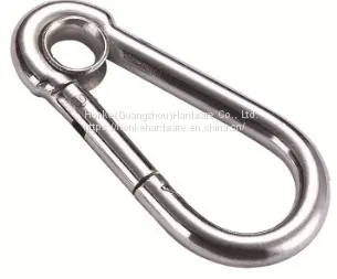 High Polished Metal Carabiner Hook Spring Snap Hook With Screw Lock photo-4