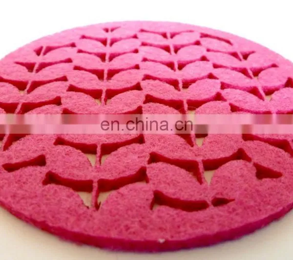 Amazon Hot Selling Customized Size Felt Table Dinner Mat Wool Felt Placemat photo-2