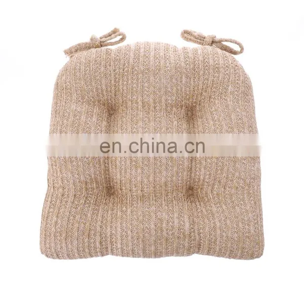 Wholesale Waterproof Reversible Custom Size PP Straw Chair Cushion Chair Pad Set of 2 for Outdoor photo-2