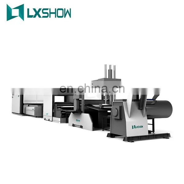 2021 LXSHOW 1kw 1.5kw 2kw 3kw 4kw Cnc Fiber Laser Cutting Machine With Auto Feeding Loading Unloading Coil photo-4