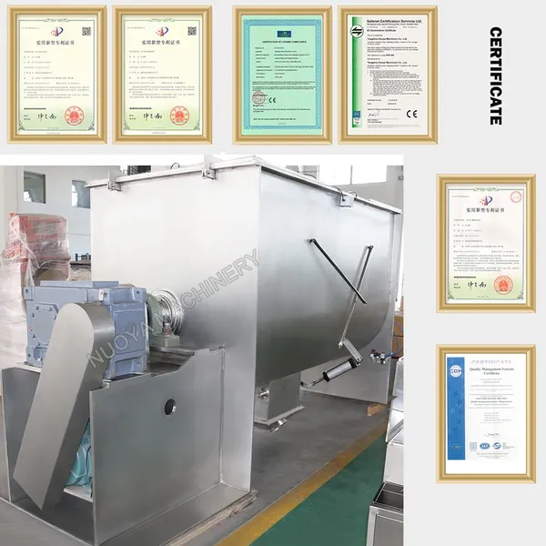 WLDH-10 High Efficiency Horizontal Ribbon Powder Mixing Machine for Adhesive Powder Mixer photo-4