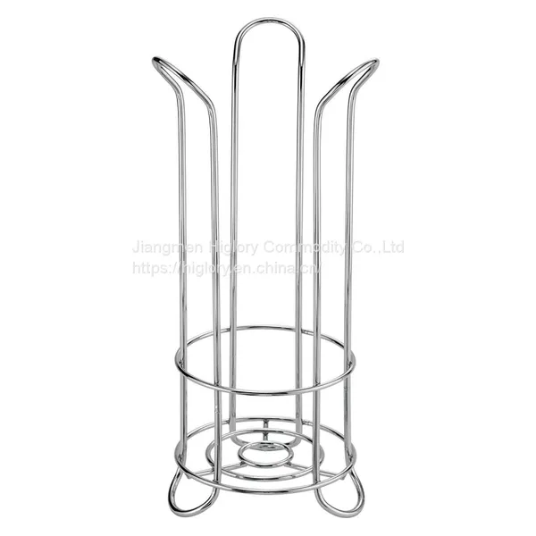 Standing Toilet Paper Holder Stand with Storage for 3 Rolls of Toilet Tissue for Bathroom