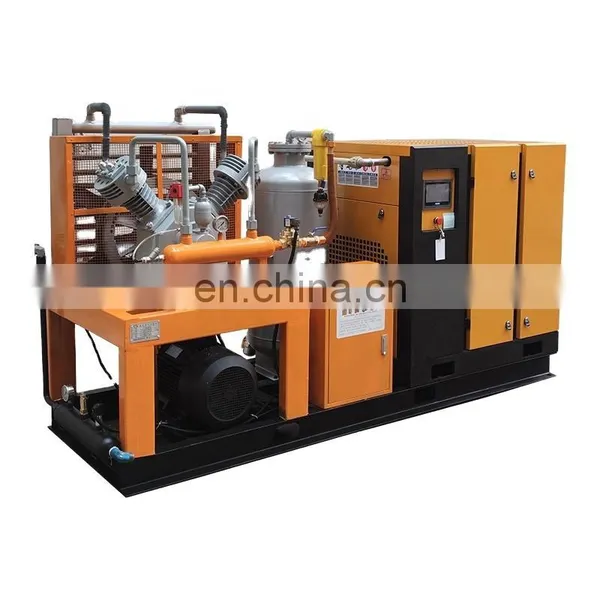 Промышленный маслофри air compressor booster 40 бар с водяной смазкой и воздушным сушителем и баком
