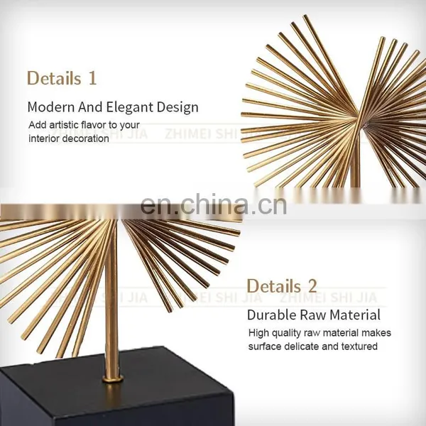 Metal Table Gold Geometric Home Decor photo-3