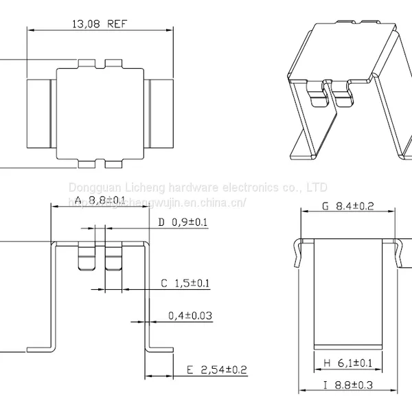SUS301 Stainless Steel Spring Clamp for Transformer Mount Clips photo-4