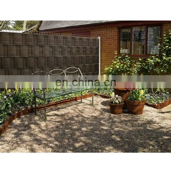 Pivacy Screen Strips Rattan Double Rod Mats 19 x 255 cm Including Fixing Clips Bar Mat Fence 2.5 m Anthracite photo-2
