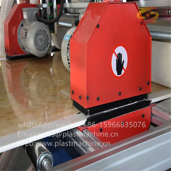 PLASTIC PANEL MACHINE |KITCHEN FURNITURE CABINET BOARD PVC FOAM BOARD MACHINE | WPC BUILDING TEMPLATE MACHINERY | WPC TEMPLATE photo-3