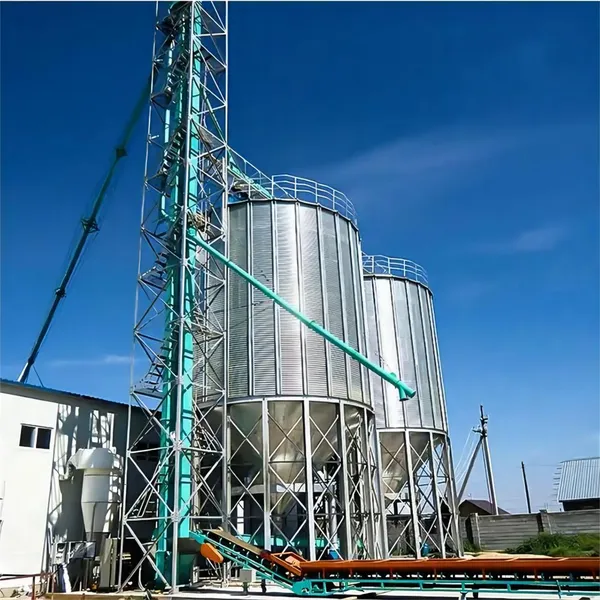 Good Quality Agricultural Cereal Storage Maize Wheat Paddy Corn Grain Galvanized Steel Silo photo-5