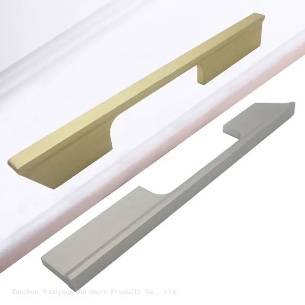 Wholesale Furniture Fittings Aluminium Long Gold Handle Wardrobe Handle photo-3