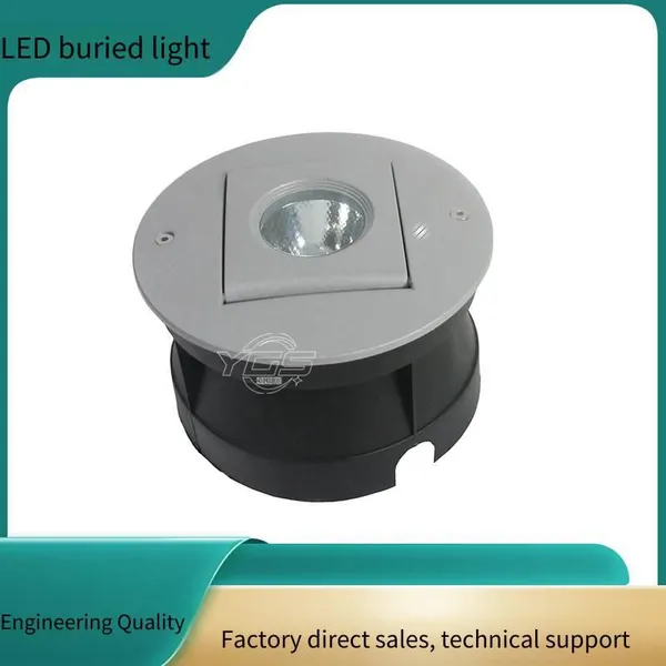 Led Outdoor Waterproof Semi-buried Ground Lights, Cob Adjustable Angle, Single Color Constant Light, Dmx512 Protocol photo-4
