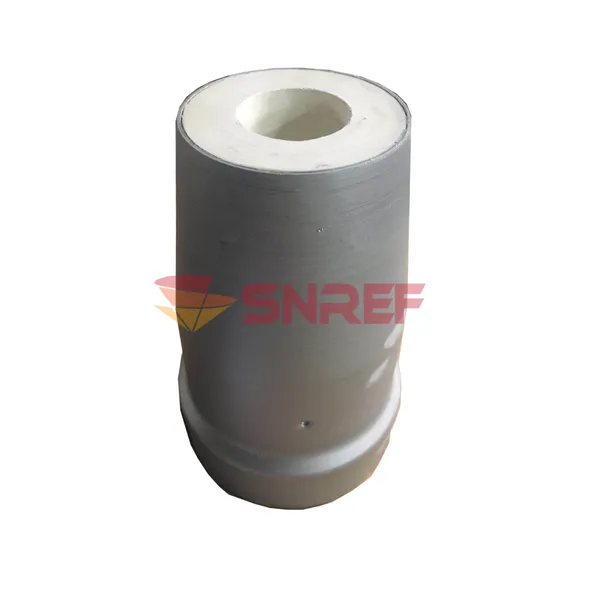 CS80 High Quality Refractory Upper and Lower Nozzle for Sliding Gate Plate photo-4