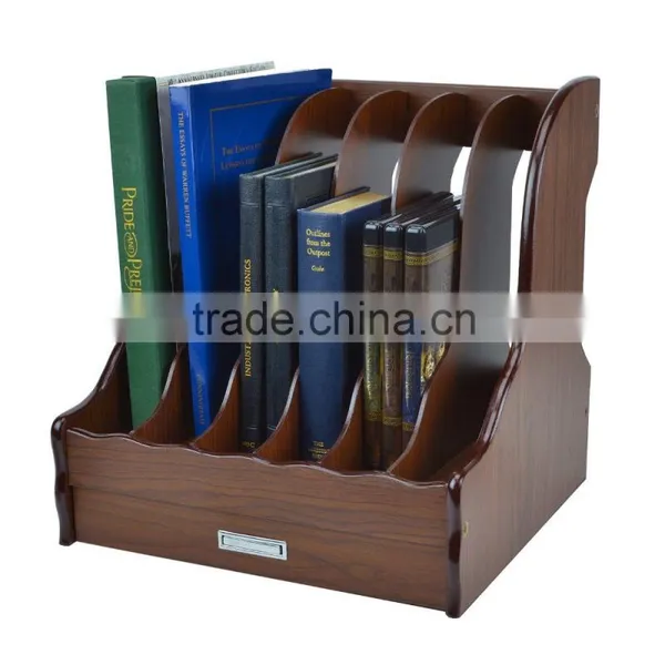 Wooden File Case Wooden Bookcase Wooden Organizer photo-3