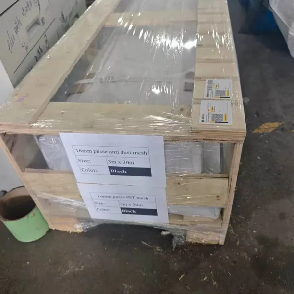 Industrial PET Plisse Anti Dust Filter Mesh, 100g/m2, 0.3mm Wire Diameter, 60% Porosity, Factory Direct photo-3