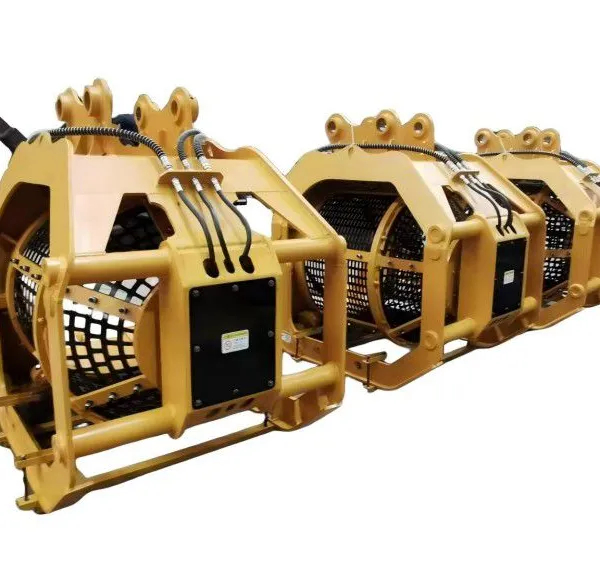 Rotary Screen Bucket 30 Ton With Mesh Drum Bolted Screen Bands for Excavator Attachment Screening photo-5