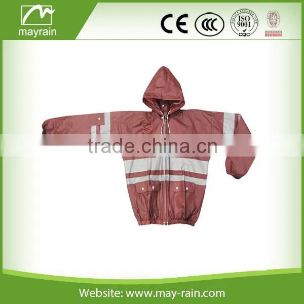 Men's Strong PVC/polyester Heavy Duty Rain Suits Overall photo-3