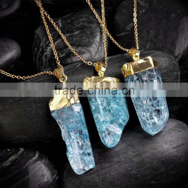 Popular Blue Lucky Stone Necklaces Wholesale Quality Choice photo-2