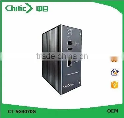 DC12-36V Double-supply Rack-mounted Industrial Firewall for Gas Station