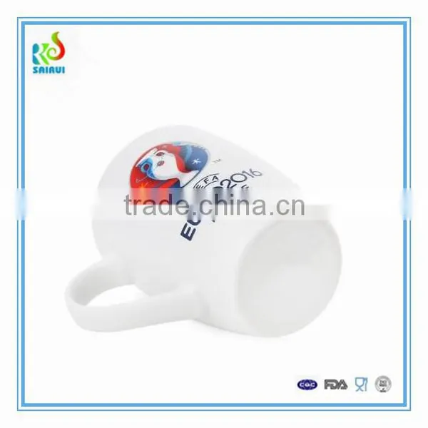Promotional White Porcelain Ceramic Cup With Logo Printed photo-2